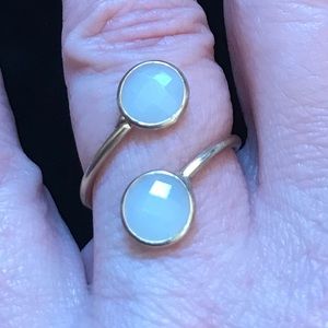 🌺 Size 6 14k Gold Plated Mother-of-Pearl Ring 🌺